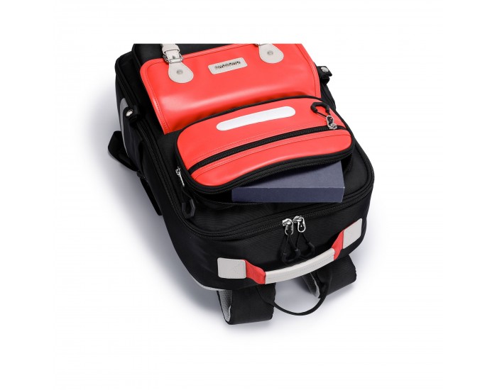 Раница Kingsons Safeback Junior, ученическа, черна