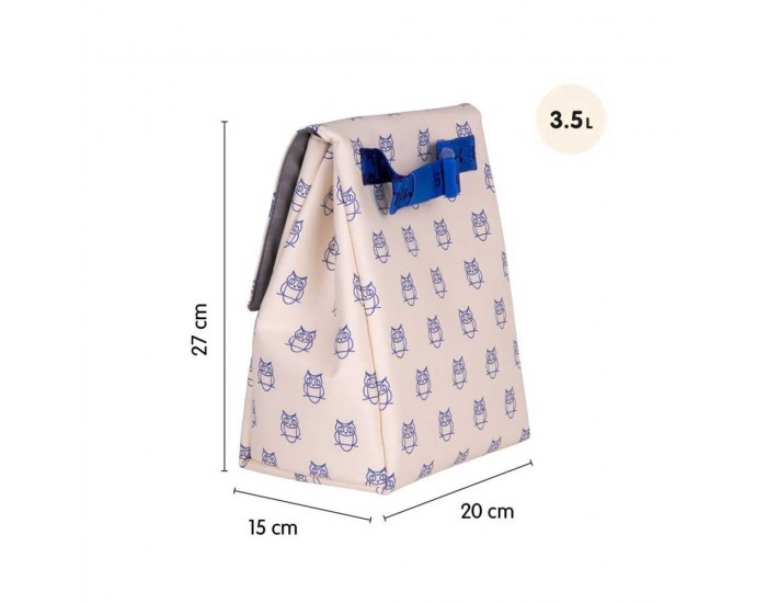 Milan Чанта за храна 460, с 2 кутии, 3.5 L, бежова