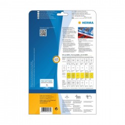 Herma Самозалепващи се етикети, A4, полиестерни, 48.3 х 25.4 mm, 10 листа - Herma