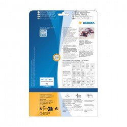Herma Самозалепващи се етикети Security, 45.7 x 21 mm, 48 броя, 25 листа - Herma