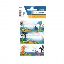 Herma Самозалепващи се етикети Динозавърчета, ученически, 9 броя - Herma