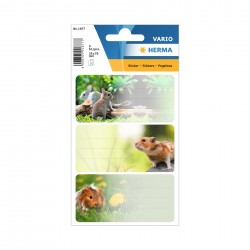 Herma Самозалепващи се етикети Гризачи, ученически, 9 броя - Herma