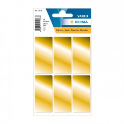Herma Самозалепващи се етикети, 26 х 54 mm, златисти, 18 броя в опаковка - Herma
