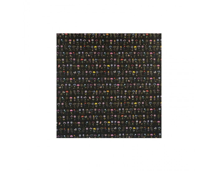 Goldbuch Хартия за опаковане, 50 х 70 cm, черна с цветя