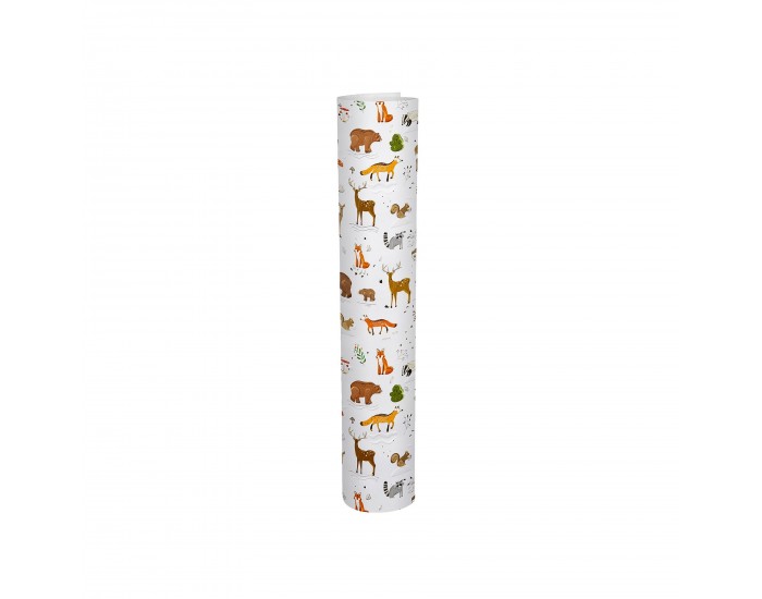 Goldbuch Хартия за опаковане - Горски животни, 50 х 70 cm, бяла