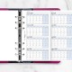 Filofax Пълнител за органайзер, А5, за 2024-2027 година, 4 години на страница в разгъвка