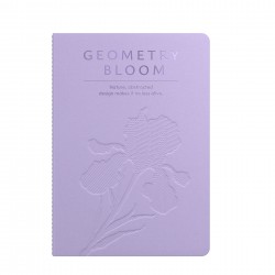 Art Pioneer Тетрадка Geometry Bllom, A5, шита, 60 листа, лилава - Art Pioneer