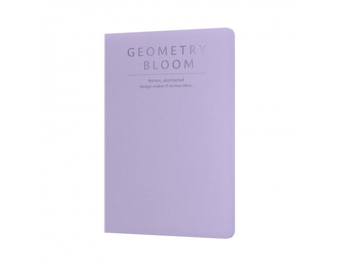 Art Pioneer Тетрадка Geometry Bllom, A5, шита, 60 листа, лилава