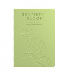 Art Pioneer Тетрадка Geometry Bllom, A5, шита, 60 листа, зелена - Art Pioneer