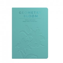 Art Pioneer Тетрадка Geometry Bllom, A5, шита, 60 листа, морскозелена - Art Pioneer