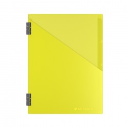 Art Pioneer Органайзер The Fluorescent, A5, PVC корица, 50 листа, жълт - Art Pioneer