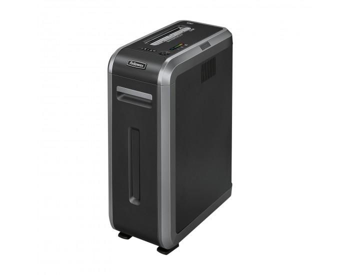 Шредер за унищожаване на документи Fellowes Powershred 125Ci, 100% Jam Proof, Cross-Cut, 53 L, P-4, ниво на шум 63 dB