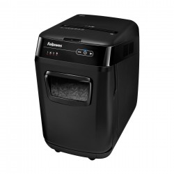 Шредер за унищожаване на документи Fellowes Automax 200C, Cross-Cut, P-4, обем на коша 32 L, за 1-3 потребителя, ниво на шум 60 dB - Fellowes