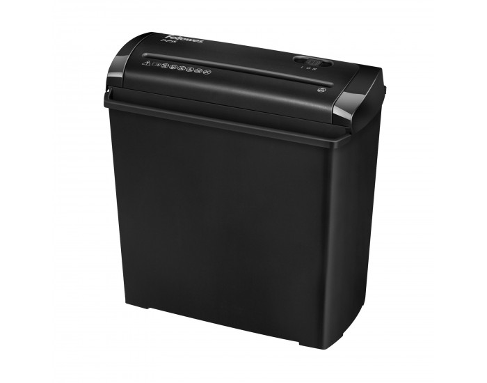 Шредер за унищожаване на документи Fellowes Powershred P-25S, Strip-Cut, 11 L, време за работа 3 мин