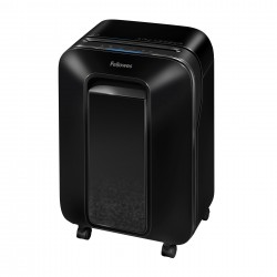 Шредер за унищожаване на документи Fellowes Powershred LX201, Microcut, 22 L, черен, P-5, време за работа 10 мин, Micro-Cut - Fellowes
