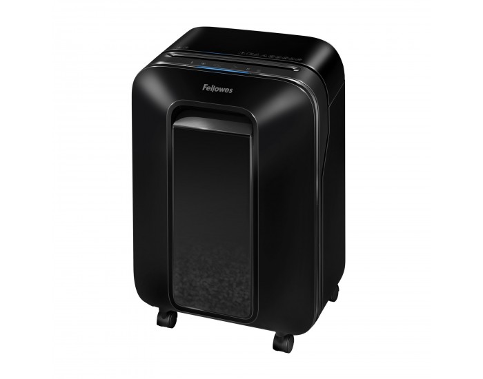 Шредер за унищожаване на документи Fellowes Powershred LX201, Microcut, 22 L, черен, P-5, време за работа 10 мин, Micro-Cut