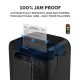 Шредер за унищожаване на документи Fellowes Powershred LX201, Microcut, 22 L, черен, P-5, време за работа 10 мин, Micro-Cut