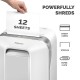 Шредер за унищожаване на документи Fellowes Powershred LX201, Microcut, 22 L, бял, P-5, време за работа 10 мин, Micro-Cut