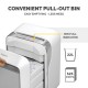 Шредер за унищожаване на документи Fellowes Powershred LX201, Microcut, 22 L, бял, P-5, време за работа 10 мин, Micro-Cut