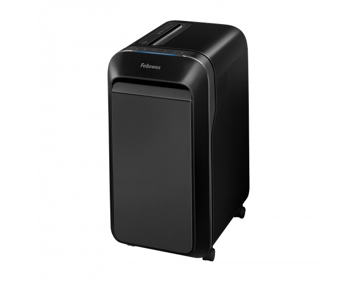 Шредер за унищожаване на документи Fellowes LX221, Micro-Cut, 30 L, черен, P-5, време за работа 25 мин