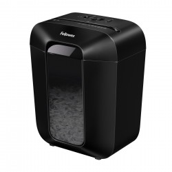 Шредер за унищожаване на документи Fellowes Powershred LX45, Cross-Cut, черен, P-4, обем на коша 17 L, време за работа 6 мин, ниво на шум 70 dB - Fellowes