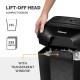 Шредер за унищожаване на документи Fellowes Powershred LX45, Cross-Cut, черен, P-4, обем на коша 17 L, време за работа 6 мин, ниво на шум 70 dB