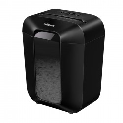 Шредер за унищожаване на документи Fellowes Powershred LX50, P-4, Cross-Cut, черен, обем на коша 17 L, време за почивка 30 мин - Fellowes