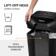 Шредер за унищожаване на документи Fellowes Powershred LX50, P-4, Cross-Cut, черен, обем на коша 17 L, време за почивка 30 мин
