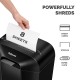Шредер за унищожаване на документи Fellowes LX41, P-4, Micro-Cut, 17 L, черен, време за работа 5 мин