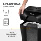 Шредер за унищожаване на документи Fellowes LX41, P-4, Micro-Cut, 17 L, черен, време за работа 5 мин