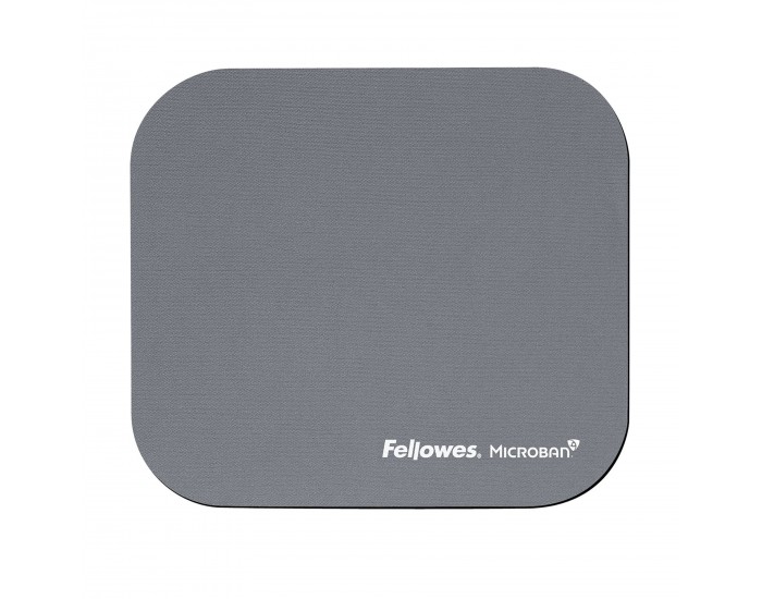 Пад за мишка Fellowes Microban, антибактериален, 2 mm, сив