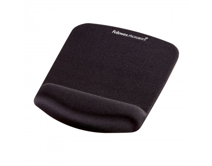 Пад за мишка Fellowes Plushtouch, ергономичен, черен