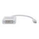 Адаптер Manhattan Mini DisplayPort, Male към DVI-I Female, Ethernet порт