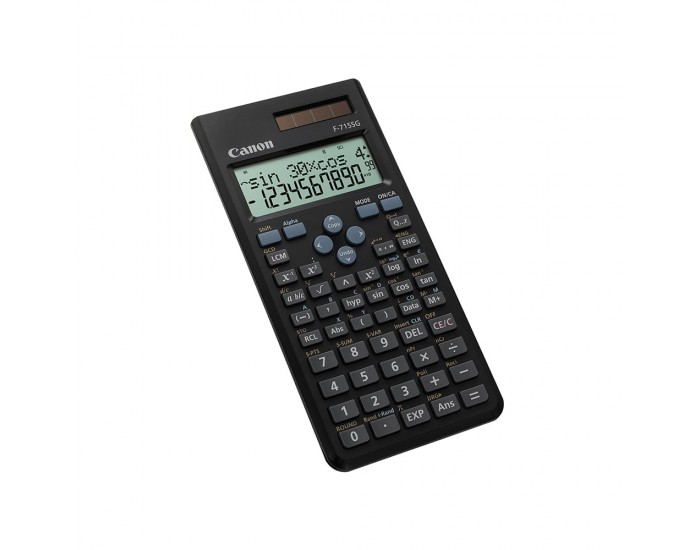 Инженерен калкулатор Canon F-715SG, 12-разряден, черен, 250 функции