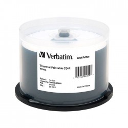 CD-R Verbatim, 700 MB, 52x, с бяло покритие за мастиленоструен печат, 50 броя в шпиндел - Сравняване на продукти