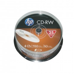 CD-RW HP, 700 MB, 25 броя в шпиндел - Офис