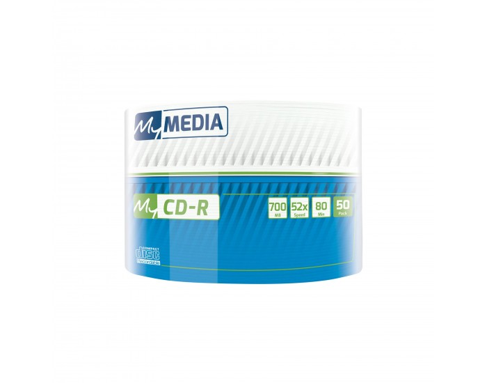 CD-R My Media, 700 MB, 52x, 50 броя, фолирани