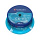 CD-R Verbatim, 700 MB, 52x, със защитно покритие, 25 броя в шпиндел