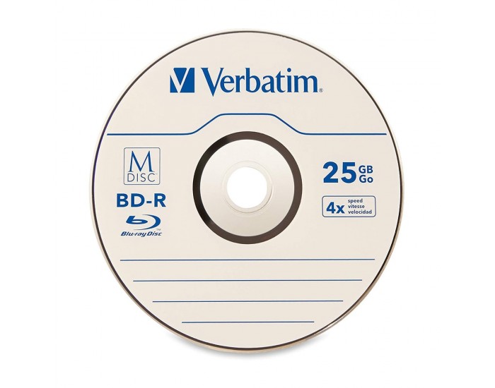 BD-R Verbatim, 25 GB, 4x
