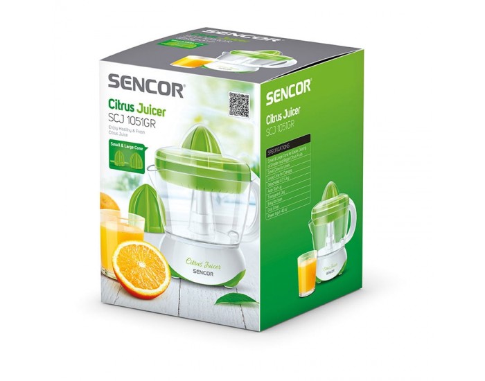 Сокоизстисквачка Sencor SCJ 1051GR, с кана, 40 W