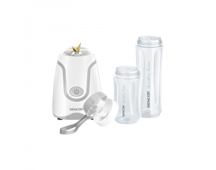 Шейкър Sencor Smoothie, 500 W, 0.6 L, бял, 220V