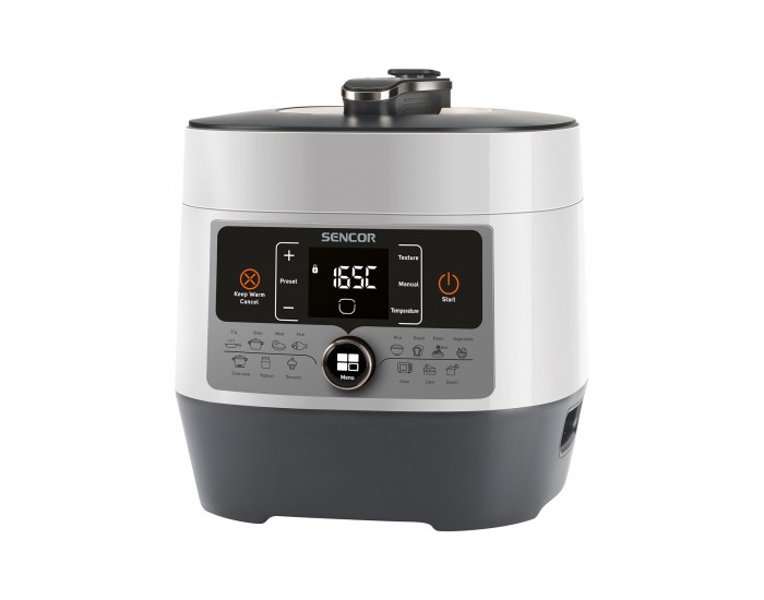 Мултикукър Sencor SPR 3600WH, под налягане, с 14 програми, 5.5 L, 1000 W, 220V