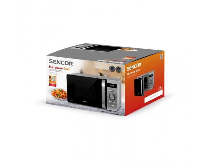 Микровълнова печка Sencor SMW 5217SL, 800 W, 17 L, 220V, сива