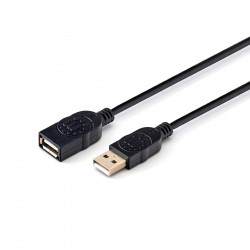 Кабел Manhattan, удължител, USB 2.0 A Male/USB 2.0 A Female, 1.8 m, мъжко USB a - Manhattan