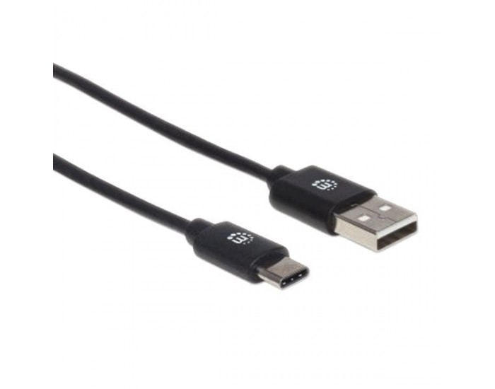 Кабел Manhattan, USB A/USB C, 50 cm, USB Type-A, USB Type-C