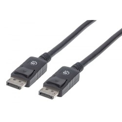 Кабел Manhattan DisplayPort Male/DisplayPort Male, 2 m, черен - Manhattan