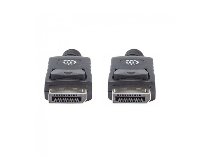 Кабел Manhattan DisplayPort Male/DisplayPort Male, 2 m, черен
