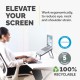 Стойка за лаптоп Fellowes I-Spire, охлаждаща, до 17'', черна