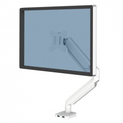 Стойка за монитор Fellowes, с едно рамо, максимално тегло 8 kg, 32'', бяла - Fellowes