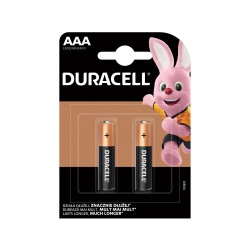 Алкална батерия Duracell, AAA, LR03, 1.5 V, 2 броя - Duracell